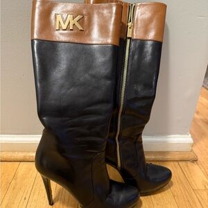 Michael Kors Black and Brown Women's Boots